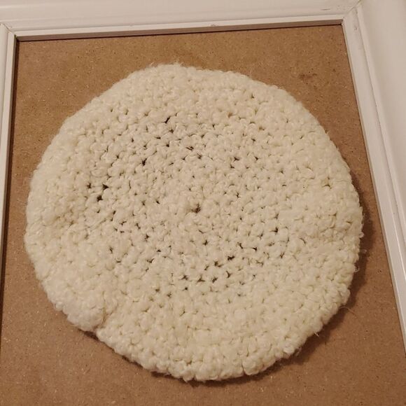 Cream Crocheted beret - Picture 2 of 5